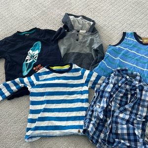 Boys 4T Top Lot! All great condition. 7 tops. 5 long sleeve, 1 hoodie, 1 tank